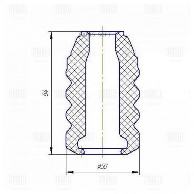 Буфер (отбойник) для а/м VW Polo Sedan (RUS) (10-)/Rapid (10-) перед. стойки | перед прав/ BC1831