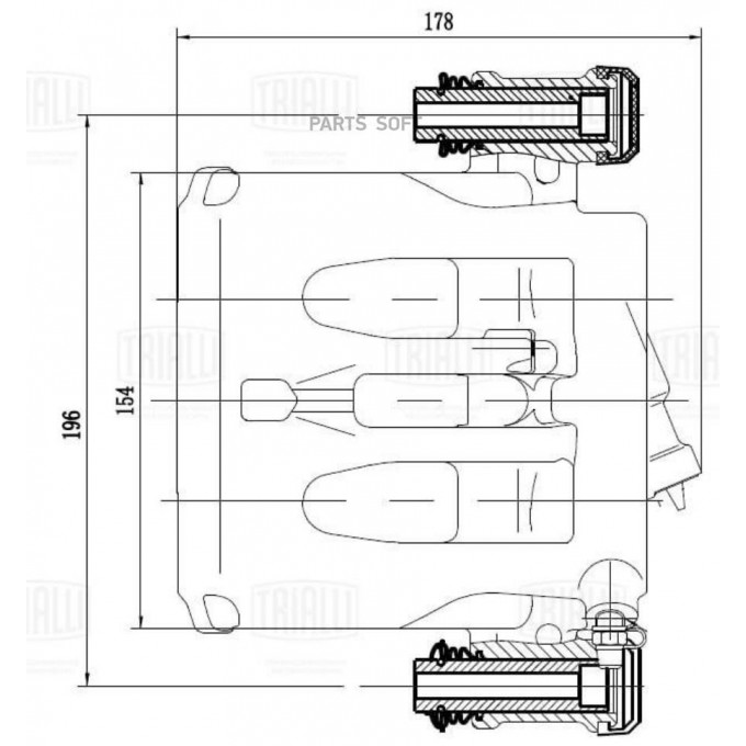 Суппорт тормозной TRIALLI CF 032017