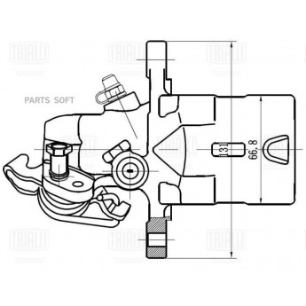 Суппорт тормозной TRIALLI CF 032107