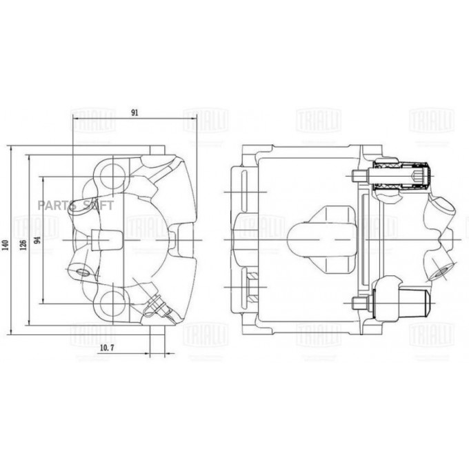 Суппорт тормозной TRIALLI CF 103559