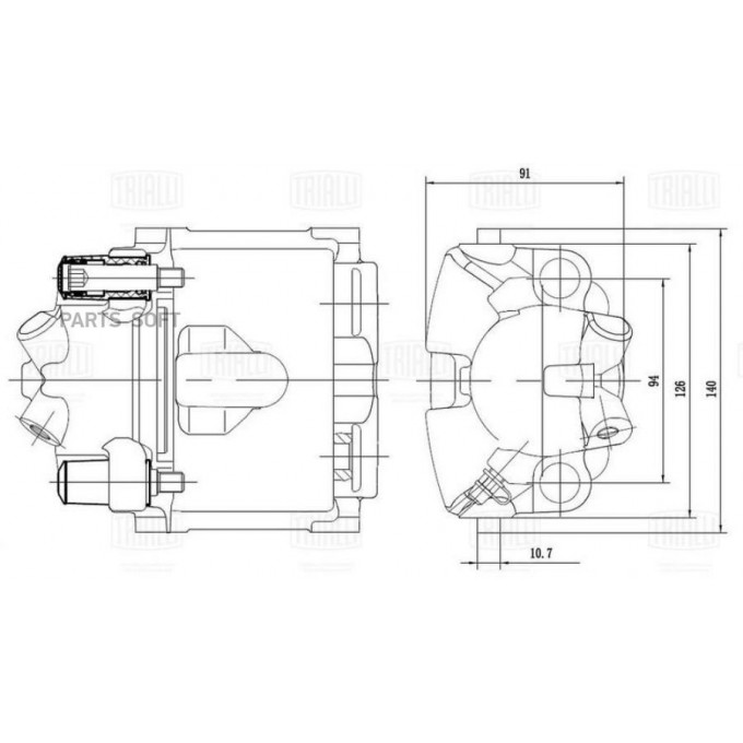 Суппорт тормозной TRIALLI CF 103560