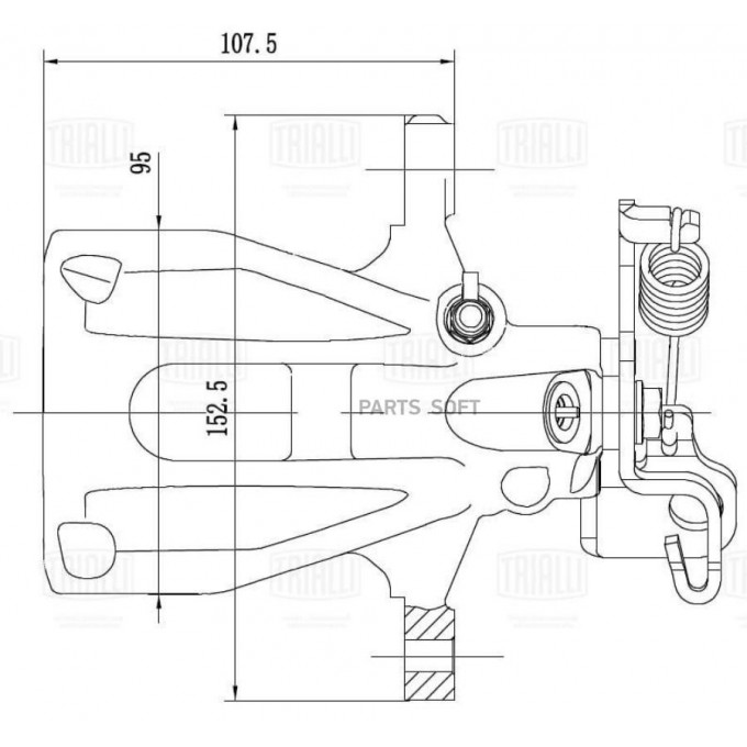 Суппорт тормозной TRIALLI CF 105067