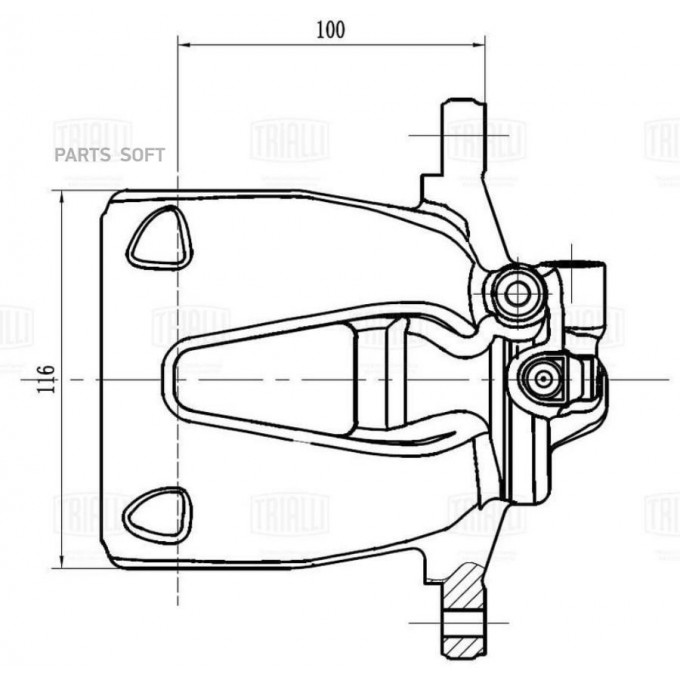 Суппорт тормозной TRIALLI CF 162110