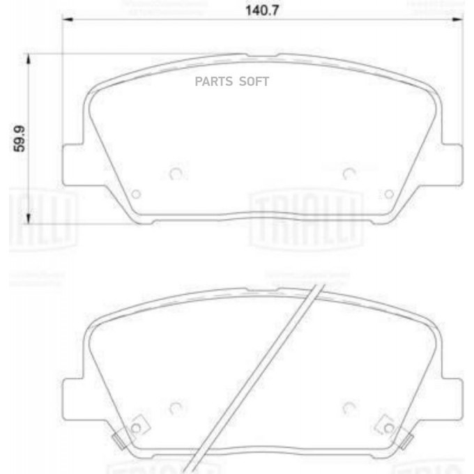 Колодки торм. для а/м Kia Ceed (12-) диск. перед. т/с Sumitomo (керам. PF0809CR