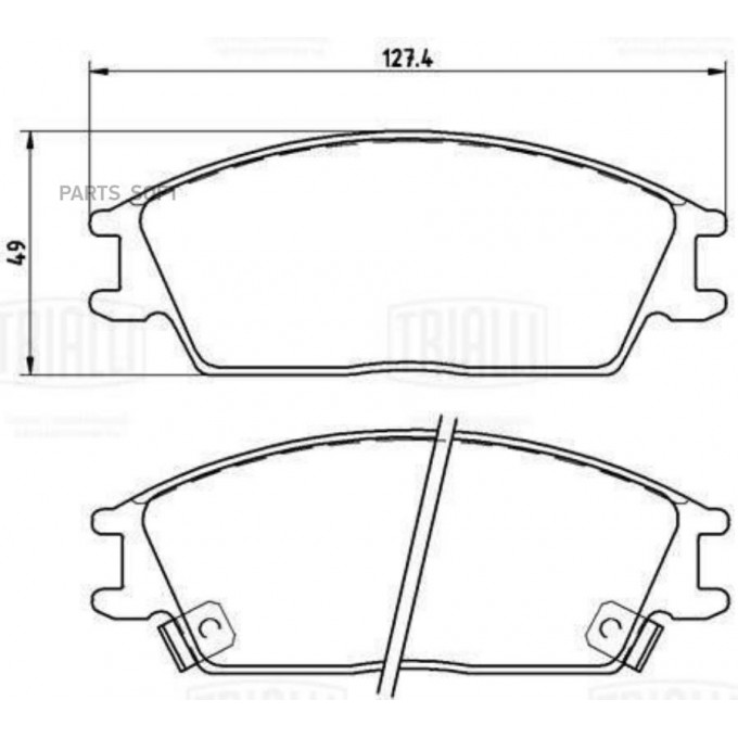 Колодки тормозные HYUNDAI ACCENT 99- перед. PF084101CR