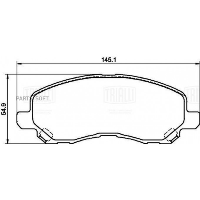 Колодки торм. для а/м Mitsubishi Lancer X (07-)/ASX (10-) диск. перед. PF1101CR