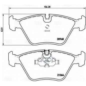 Колодки Тормозные Bmw E36 M3/E34/E32/Z3 E36 Передние TRIALLI арт. PF4070