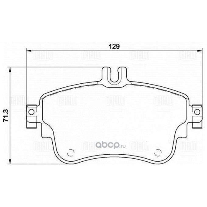 Колодки торм. для а/м Mercedes A (W176) (12-)/B (W246) (13-) диск. перед. (кмпл. с датч.) PF 4146