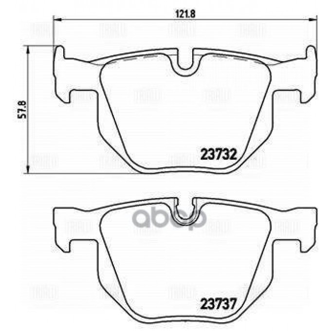 Колодки Тормозные Бмв/Bmw E60/E61 Задние С Датч. TRIALLI PF 4153 PF4153