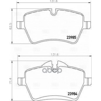 Колодки Торм. Для А/М Mini Cooper S/D/Sd (06-) Диск. Перед. (В Компл. С Датчиком) (Pf 4388