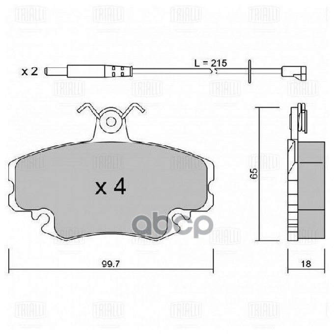 Колодки Торм. Для А/М Лада Largus PF4395